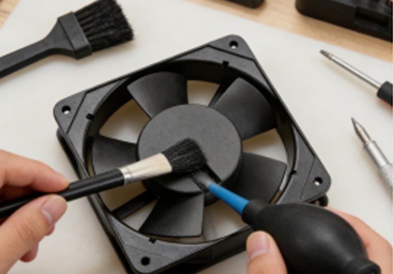 Cepillo para ventilador y disipador