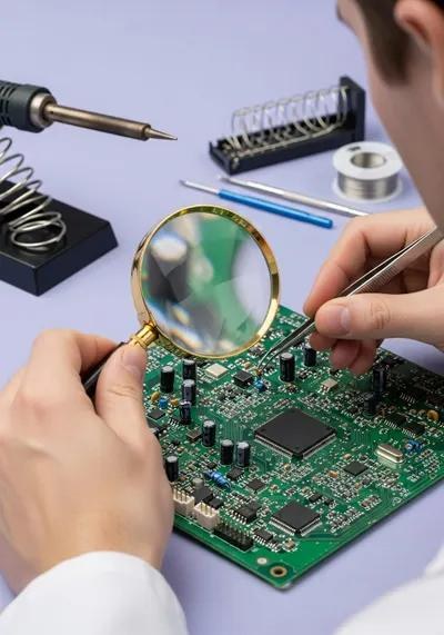 Lupa para inspección de PCB