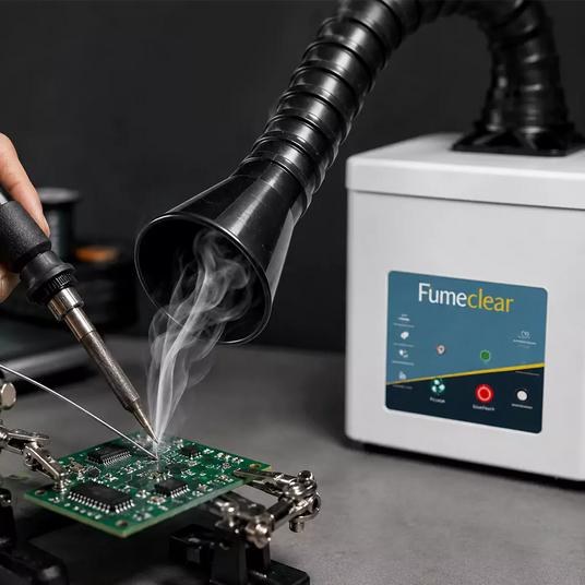 Extractor de humo de soldadura